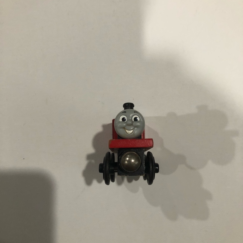 Thomas the train toy red yellow black gray